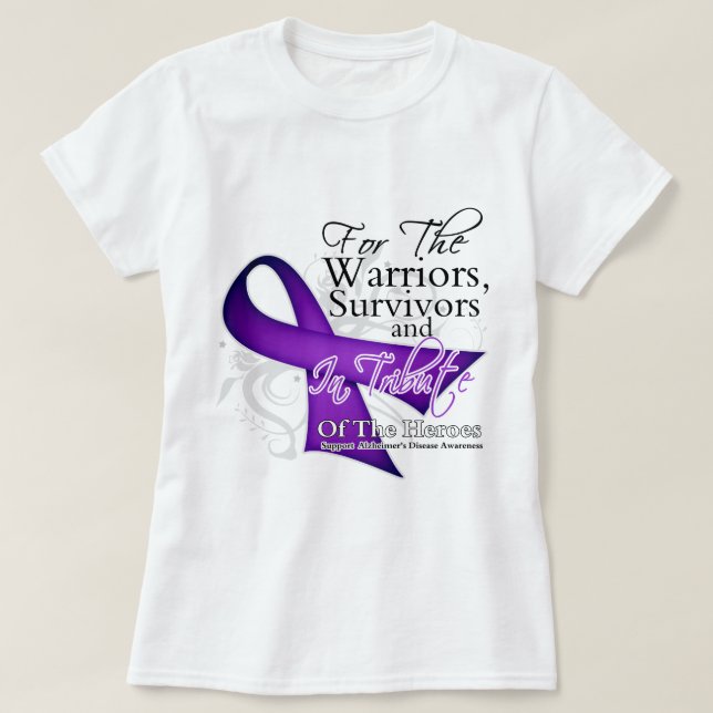 Tribute Alzheimers Disease Awareness T-Shirt (Design Front)