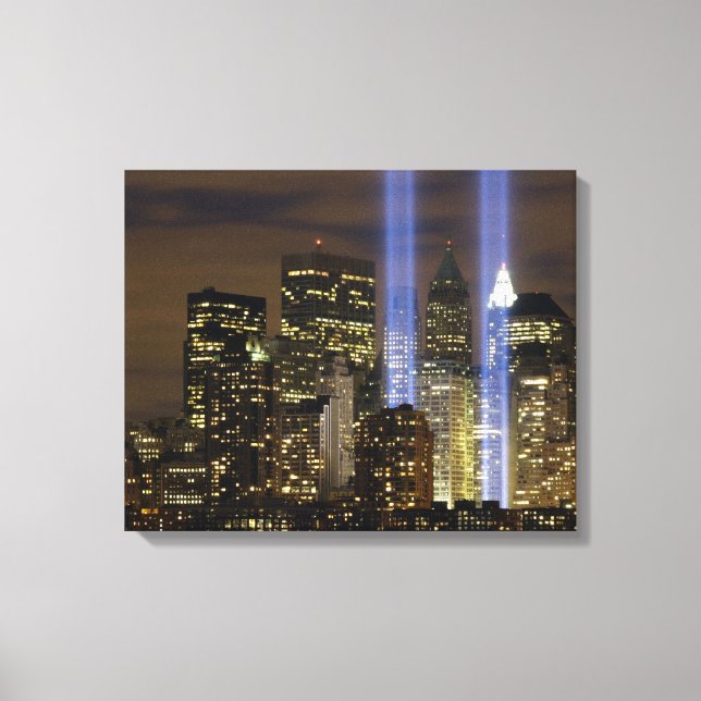 "Tribute in Light" 9-11 Memorial Canvas Print (Front)