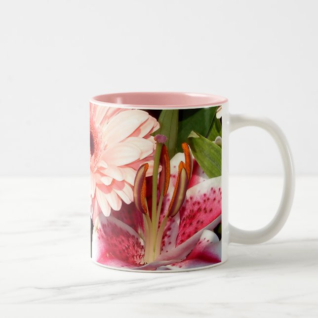 Tribute Lilies | Two-Tone Coffee Mug (Right)