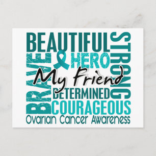 Tribute Square Friend Ovarian Cancer Postcard