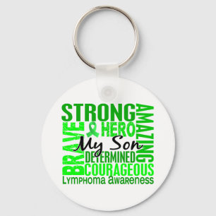 Tribute Square Son Lymphoma Key Ring