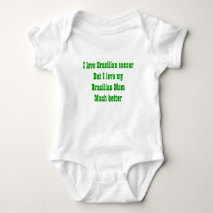 Tribute to a brazilian mum baby bodysuit