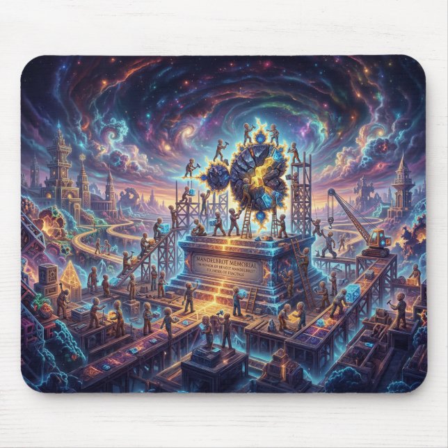 Tribute To Benoit Mandelbrot Mouse Mat (Front)