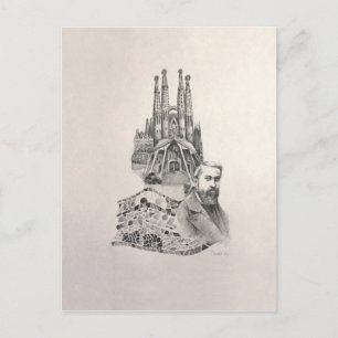 "Tribute to Gaudi" Postcard