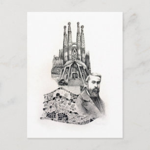 Tribute to Gaudi. Postcard