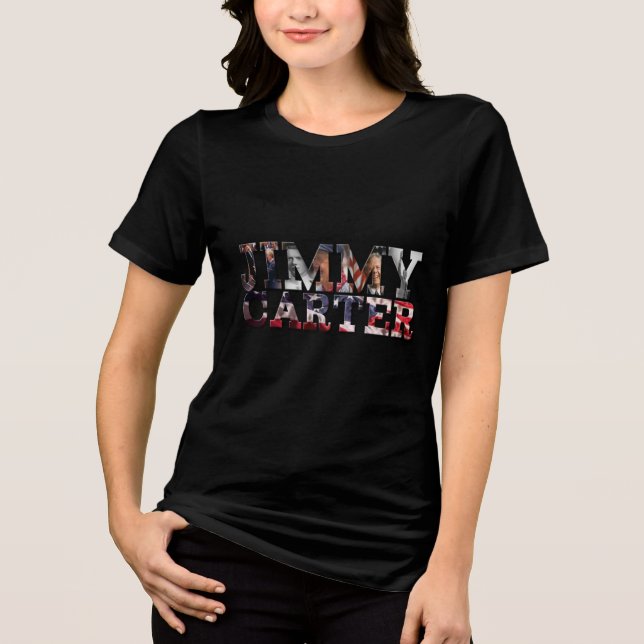 Tribute to Jimmy Carter-39th POTUS Tri-Blend Shirt (Front)