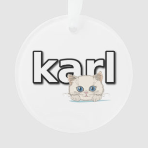 Tribute to Karl Lagerfeld Ornament