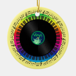 Tribute to music ceramic tree decoration