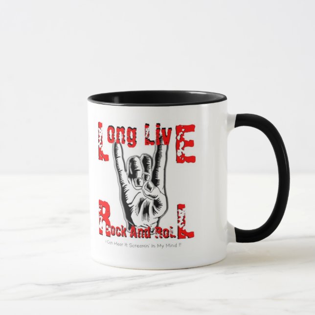 Tribute To Ronnie James Dio (Long Live Rock) Mug (Right)