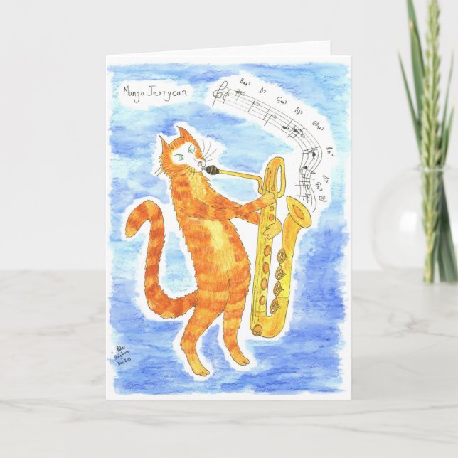 Tribute to the late great Gerry Mulligan Card (Front)