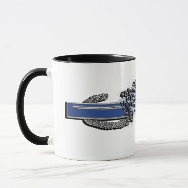 Tribute to U.S. Army Infantry Veterans coffee cup. Mug (Left)