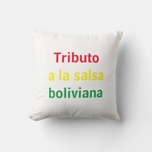 Tributo a la salsa boliviana cushion