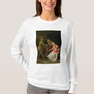 Tric-trac Players with a Lady and Her Dog T-Shirt