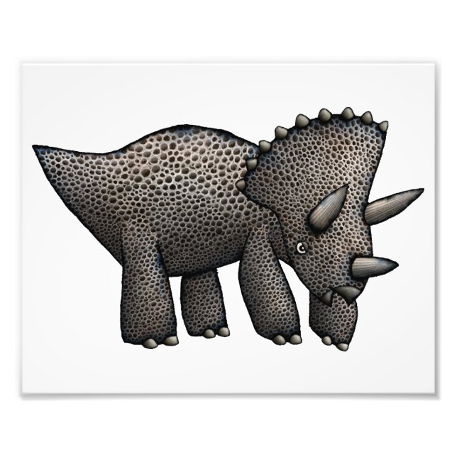 Triceratops Artwork Photo Print (Front)
