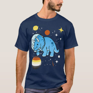 Triceratops Astronaut Gay Bear Pride T-Shirt