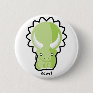 Triceratops Button