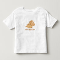 Triceratops Café – Cute Dinosaur Coffee Illustrati