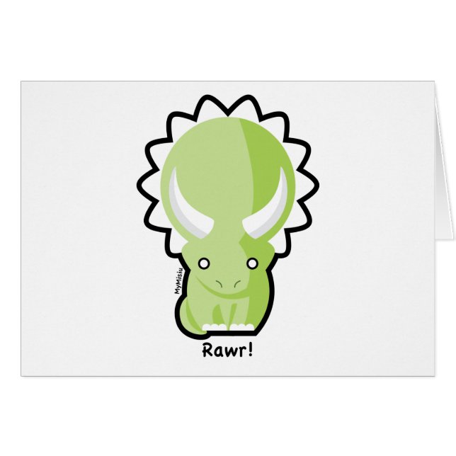 Triceratops Card (Front Horizontal)