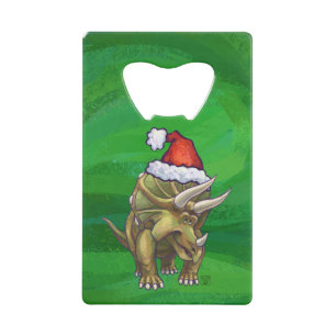 Triceratops Christmas Green