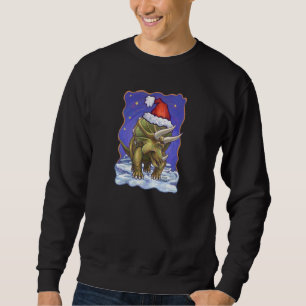 Triceratops Christmas Sweatshirt