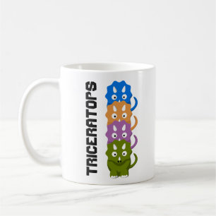 Triceratops Cretaceous Cartoon Coffee Mug