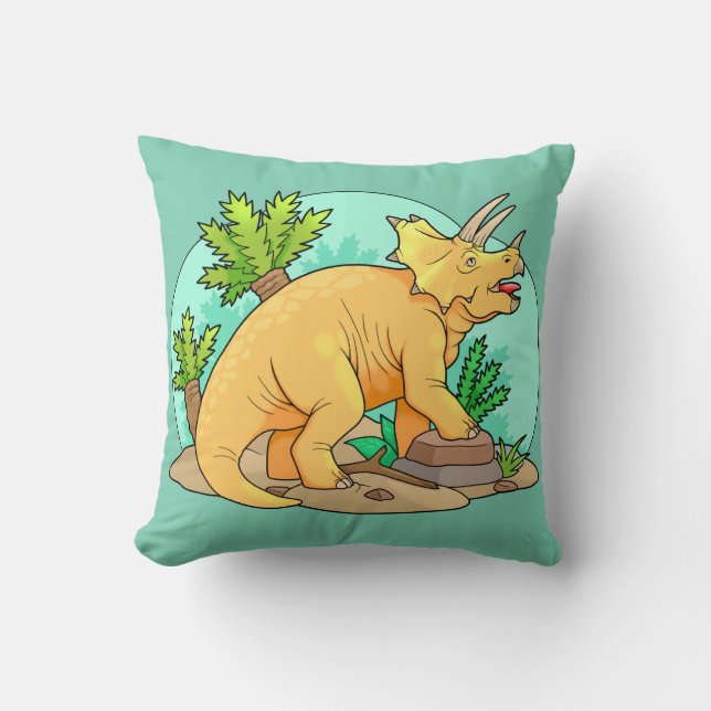Triceratops Cushion (Front)
