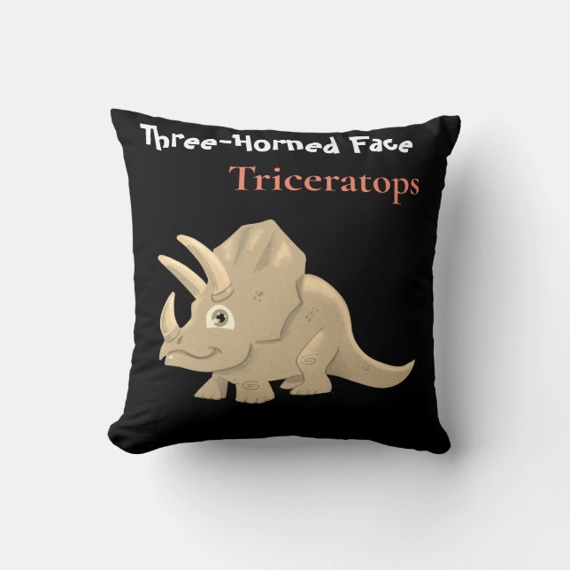 Triceratops Cushion (Front)