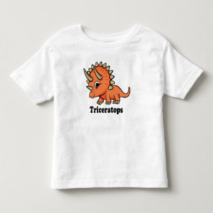 Triceratops Cute Dinosaur Toddler T-Shirt