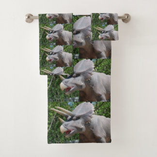 Triceratops Dinosaur Bath Towel Set
