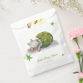 Triceratops Dinosaur Hatching Neutral Baby Shower Favour Bags