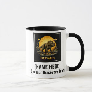 Triceratops Dinosaur Prehistoric Moon Mug