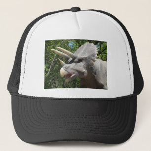Triceratops dinosaur trucker hat
