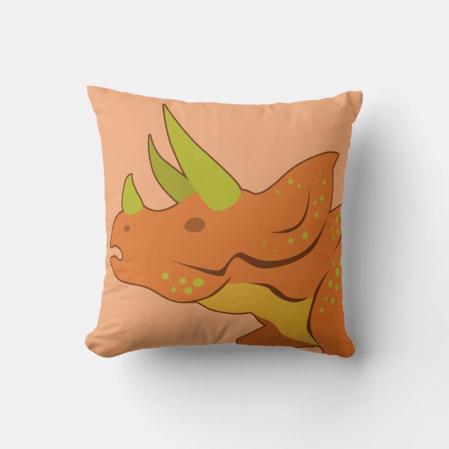 Triceratops (Face) Cushion (Front)