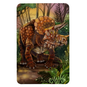 Triceratops Forest Magnet