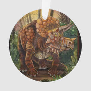 Triceratops Forest Ornament
