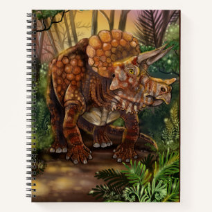 Triceratops Forest sketchbook Notebook