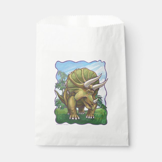 Triceratops Gifts & Accessories Favour Bags (Front)