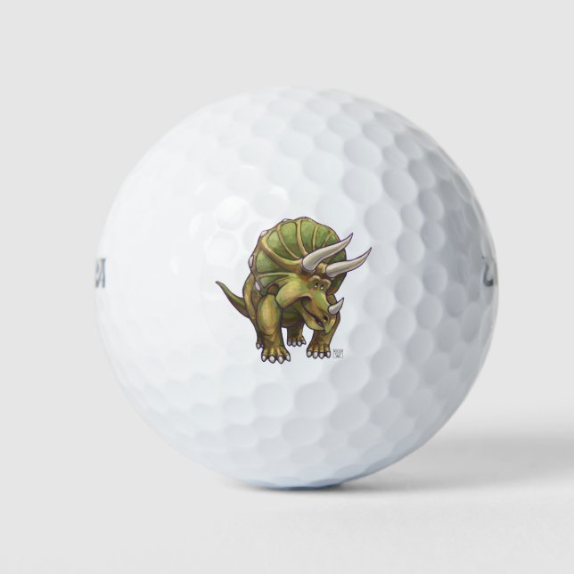 Triceratops Gifts & Accessories Golf Balls (Front)