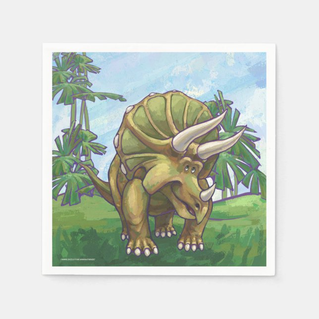 Triceratops Gifts & Accessories Napkin (Front)