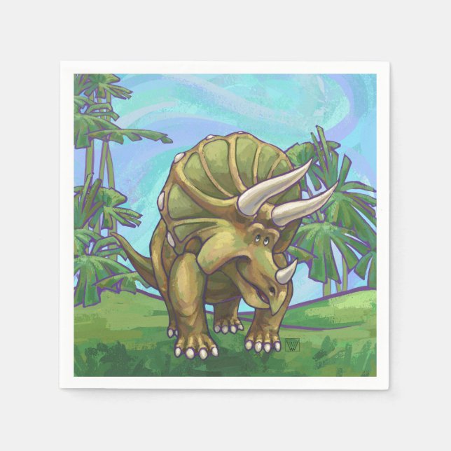 Triceratops Gifts & Accessories Napkin (Front)