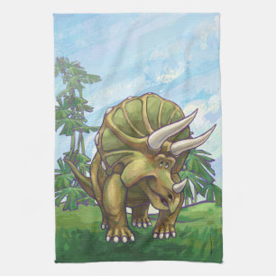 Triceratops Gifts & Accessories Tea Towel