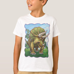 Triceratops Heads and Tails Kids T-Shirts