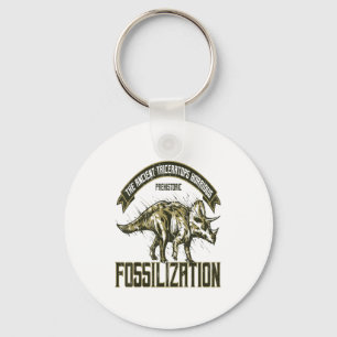 Triceratops I Dinosaur Horridus Ancient Fossils Re Key Ring