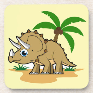 Triceratops In A Tropical Climate. Coaster