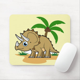 Triceratops In A Tropical Climate. Mouse Mat
