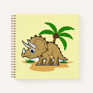 Triceratops In A Tropical Climate. Notebook