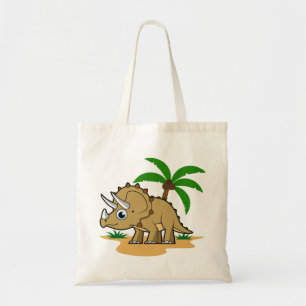 Triceratops In A Tropical Climate. Tote Bag