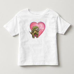 Triceratops In Love Valentine's Day Toddler T-Shirt