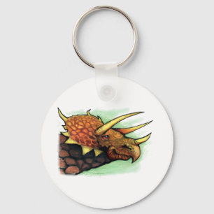 Triceratops Key Ring