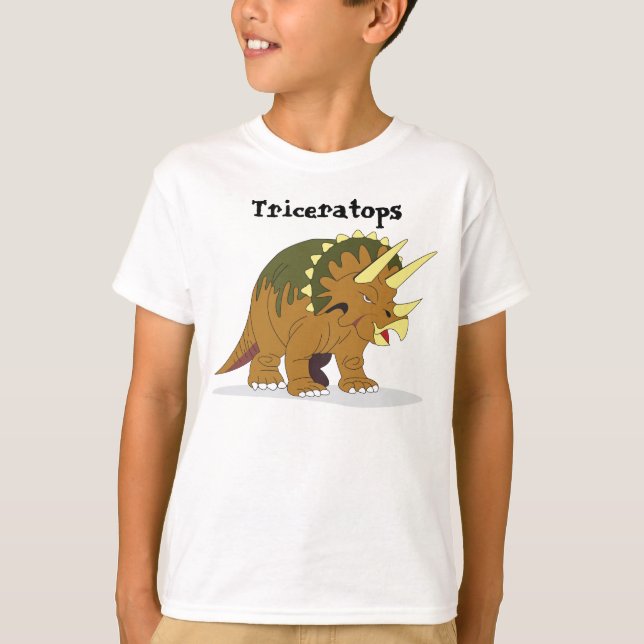 Triceratops kids shirt. T-Shirt (Front)